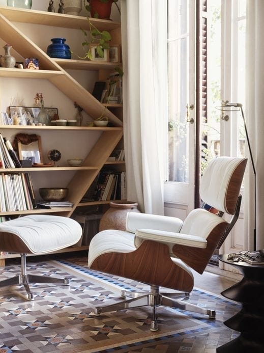 Eames Lounge Chair and Ottoman via Vitra